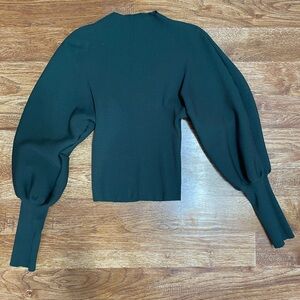 Petal & Pup Dark Green Sweater Blouse